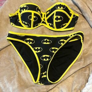 Batman Black and Yellow Bikini Set - Women Swim